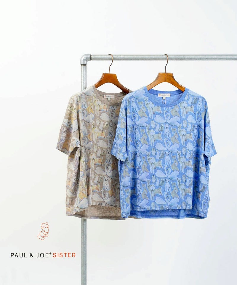 PAUL&JOE SISTER(ポール＆ジョー シスター) ANIMAL CORAGE TEE2 ブルー(33)