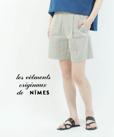 NIMES(ニーム) サッカーストライプショートパンツ