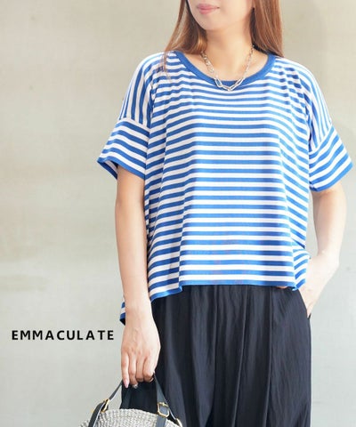 emmaculate(エマキュレイト) ボーダーカットソー プルオーバー