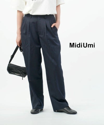 Midi-Umi(ミディウミ) ハイウエスト スラックスパンツ