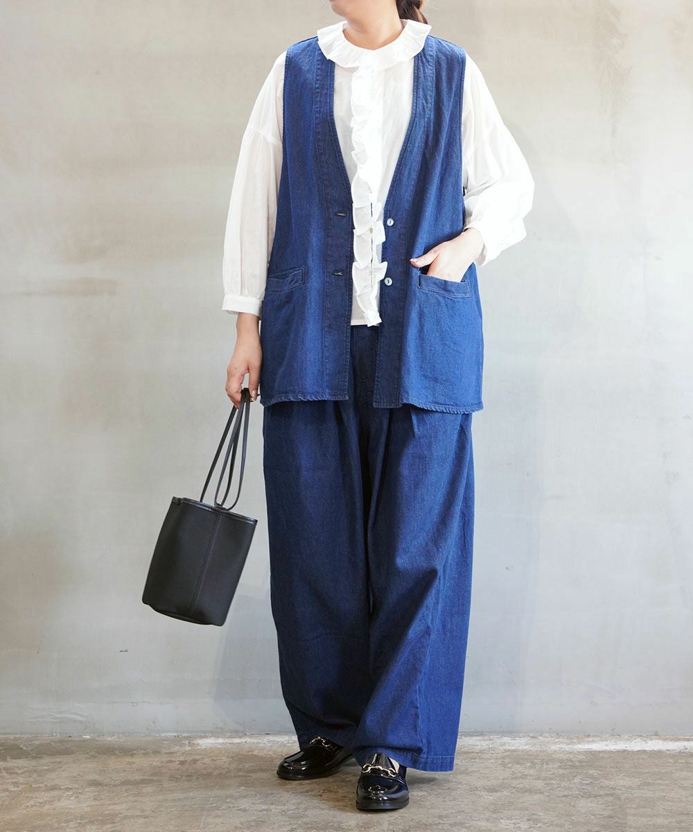 mizuiro ind(ミズイロインド)デニムベスト | BLEU COMME BLEU(ブルー