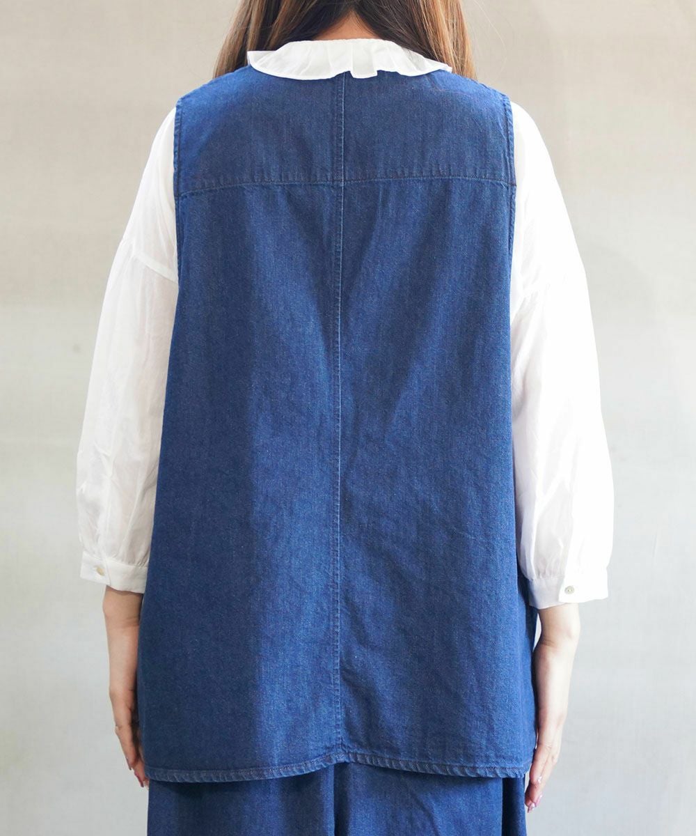 mizuiro ind(ミズイロインド)デニムベスト | BLEU COMME BLEU(ブルー
