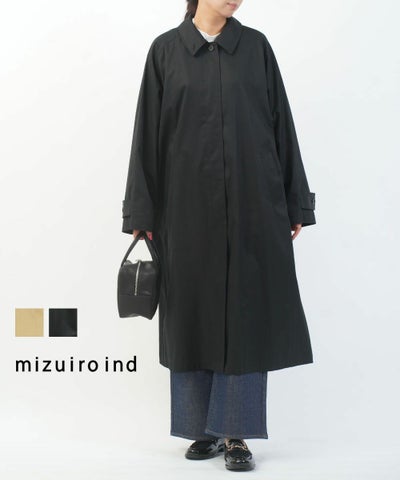 mizuiro ind(ミズイロインド) ステンカラーコート