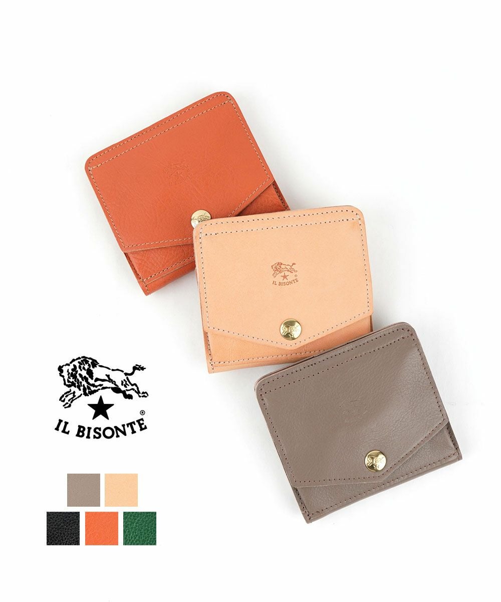 IL BISONTE(イルビゾンテ)三つ折り財布 トリフォルド ウォレット