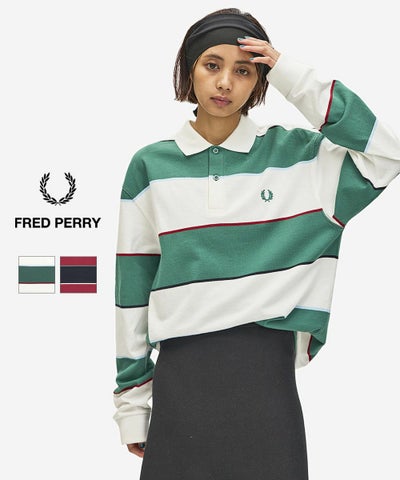 FRED PERRY(フレッドペリー) Heavyweight Jersey Striped Polo Shirt