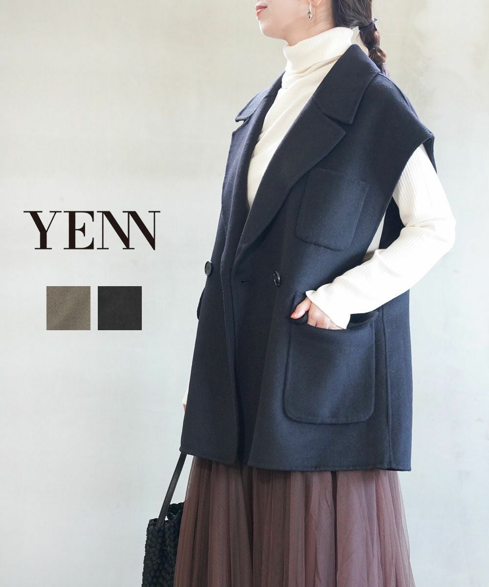 YENN(イェン)ダブルフェイスベストジャケット | BLEU COMME BLEU
