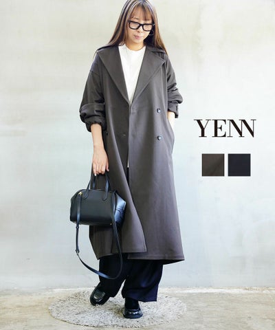 YENN(イェン) タックデザインマキシコート