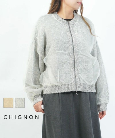 CHIGNON(シニヨン) リバーオーガンドッキングカーディガン