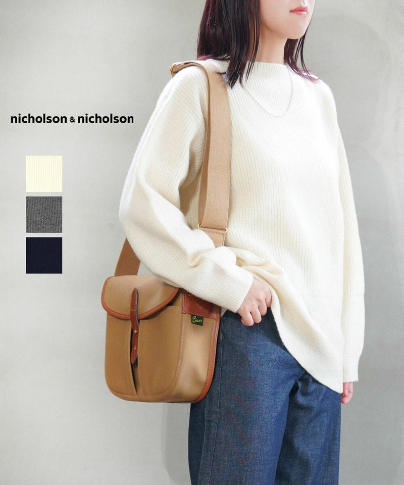 nicholson&nicholson(ニコルソン&ニコルソン) クルーネックニット WAVY オフ(1)