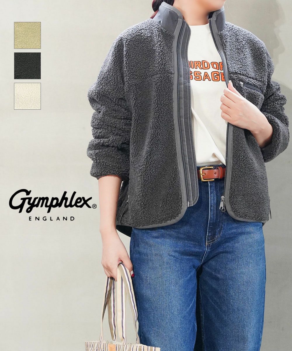 Gymphlex(ジムフレックス)コージーライトボアブルゾン | BLEU COMME