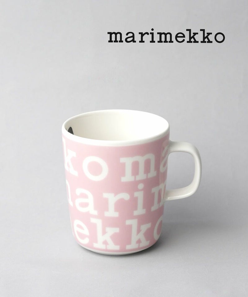 marimekko(マリメッコ) LOGO MUG 2.5 DL ピンク×ホワイト(70)