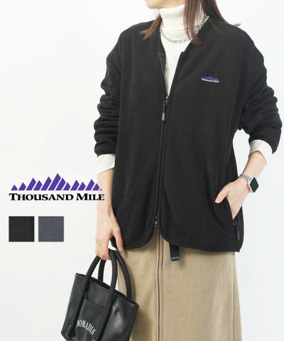 THOUSAND MILE(サウザンドマイル) KNIT FREECE ZIP CARDIGAN