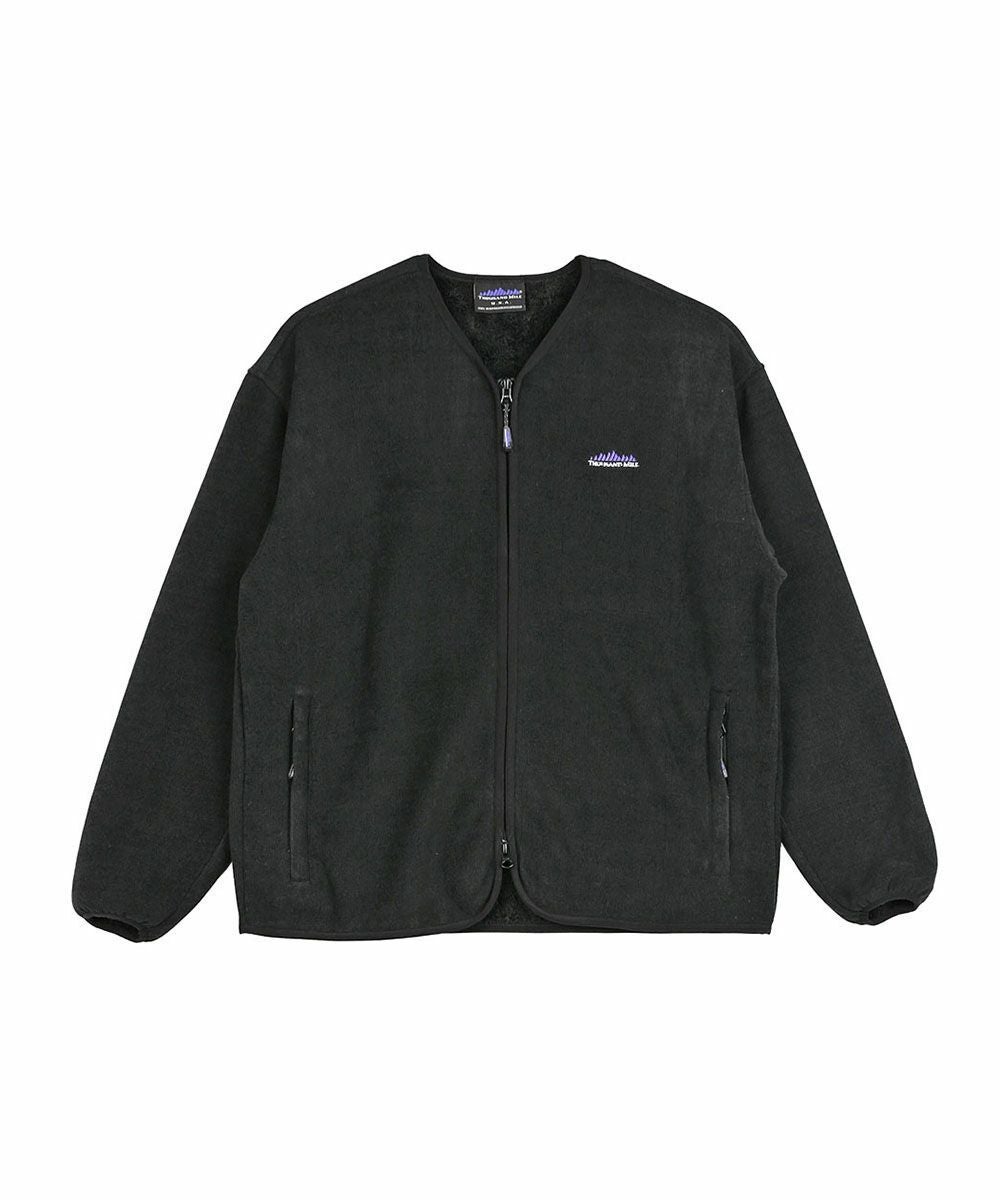THOUSAND MILE(サウザンドマイル)KNIT FREECE ZIP CARDIGAN | BLEU