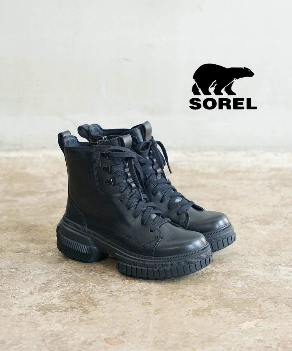 SOREL ブラック レースアップ ブーツ SOREL(ソレル)オーエヌエーアベニュー ブーツレースウォータープルーフ