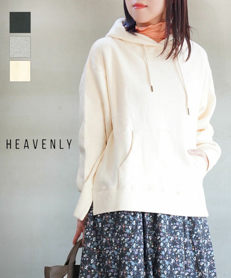 HEAVENLY(ヘブンリー) 吊り裏毛ワイドフーディ ブラック(BLK)