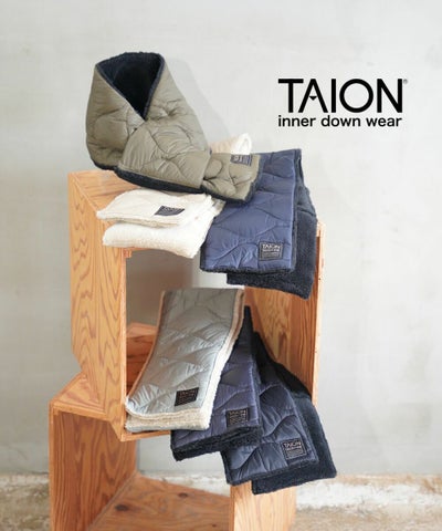 TAION(タイオン) ミリタリー リバーシブル ダウンマフラー