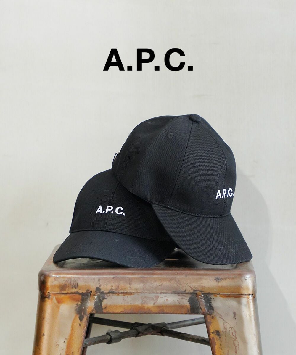 APC アーペーセーCharlie キャスケット キャップ ブラックデニム A.P.C.(アー・ペー・セー)CHARLIE キャスケット ブラックデニム | BLEU
