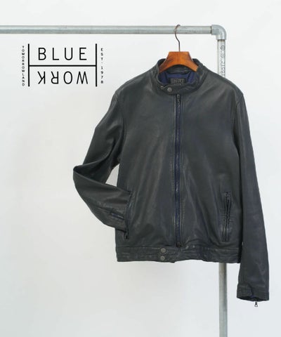 Blue Work(ブルーワーク) ヴィンテージライダースジャケット Re-dye