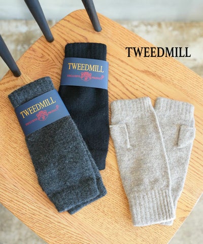 TWEEDMILL(ツイードミル) ラムズウール 2プレイ フィンガーレスクローブ