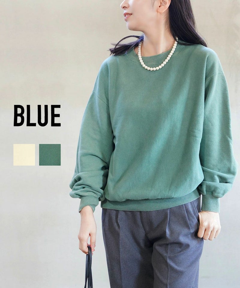 BLUE(ブルー) クルーネックスウェット VCE Crew アイボリー(IVO)