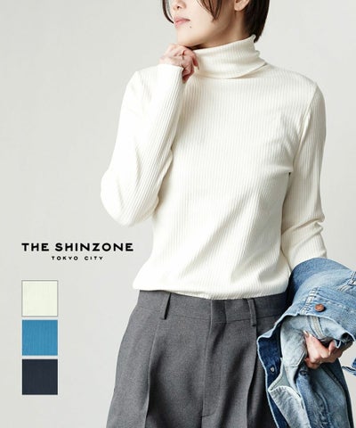 THE SHINZONE(ザ シンゾーン) ハイネックリブ HIGHNECK RIB