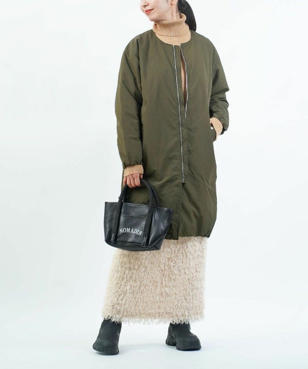 The Loft Labo(ロフトラボ) KAWADA FEATHER ノーカラーダウンコート ANDY（2枚目）
