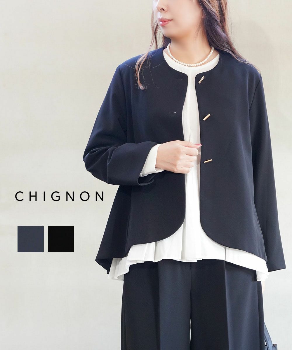 CHIGNON(シニヨン)バックフレアージャケット | BLEU COMME BLEU(ブルー