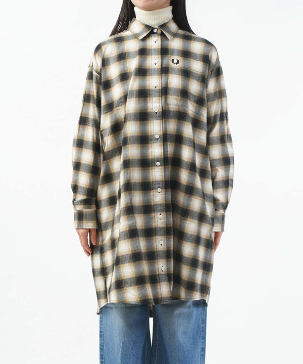 FRED PERRY(フレッドペリー) BRUSHED CHECK SHIRT DRESS