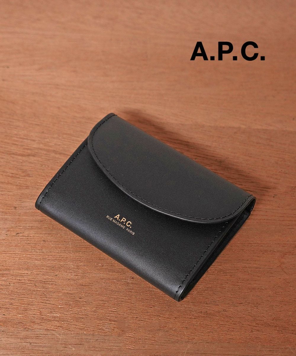 A.P.C. グレー 三つ折り財布 保存袋付き A.P.C.（アーペーセー） APC A.P.C. PXBMW F63453 三つ折り財布