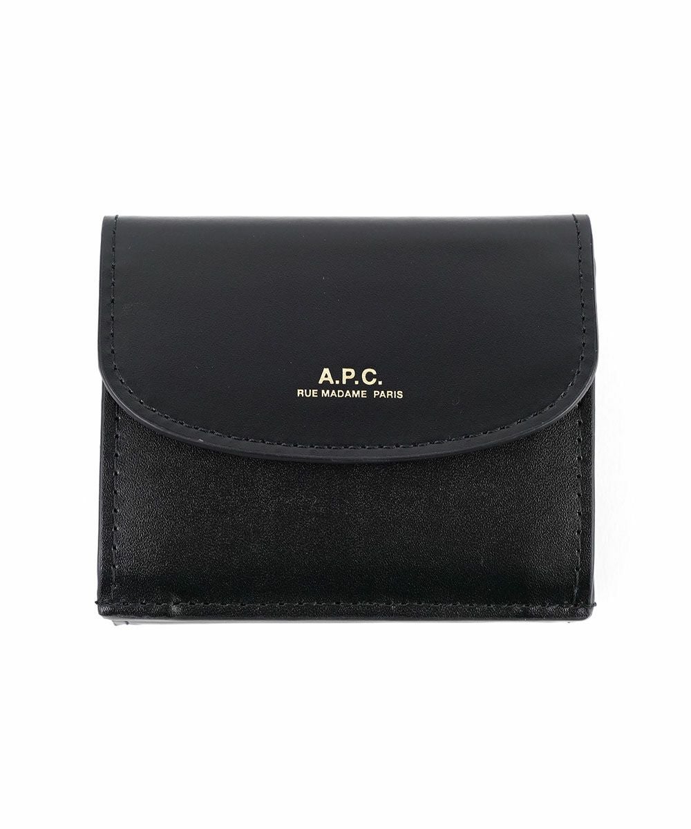 アーペーセー 三つ折り財布 ボルドー ワインレッド クロコ調 型押しレザー A.P.C.(アー・ペー・セー)三つ折り財布 | BLEU COMME BLEU(ブルーコム