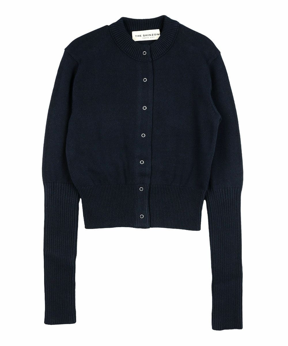 THE SHINZONE(ザ シンゾーン)COTTON LONG RIB CARDIGAN | BLEU COMME