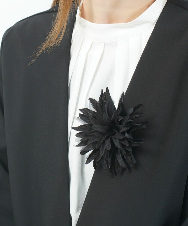 un cinq(アンサンク) Linen Ciffon Corsage Chrysanthemum（6枚目）