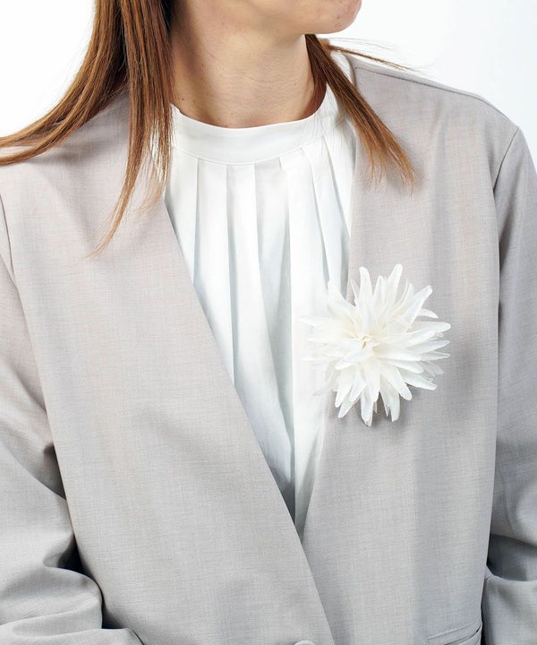 un cinq(アンサンク) Linen Ciffon Corsage Chrysanthemum（8枚目）