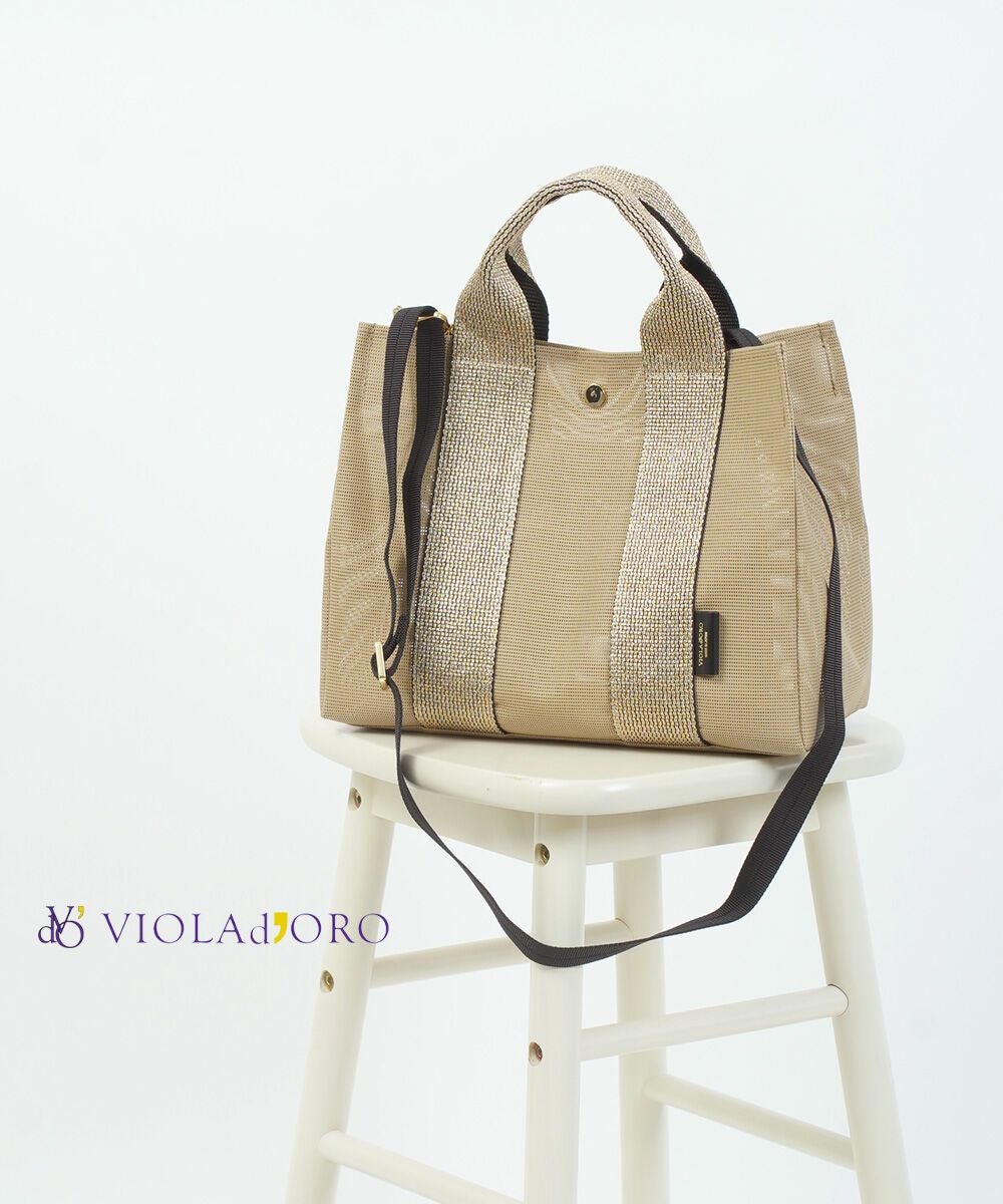 VIOLAd'ORO(ヴィオラドーロ)メッシュ トートバッグ GINO | BLEU COMME