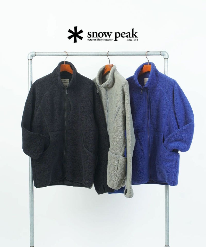 Snow Peak(スノーピーク) Thermal Boa Fleece Jacket ブラック(BK)