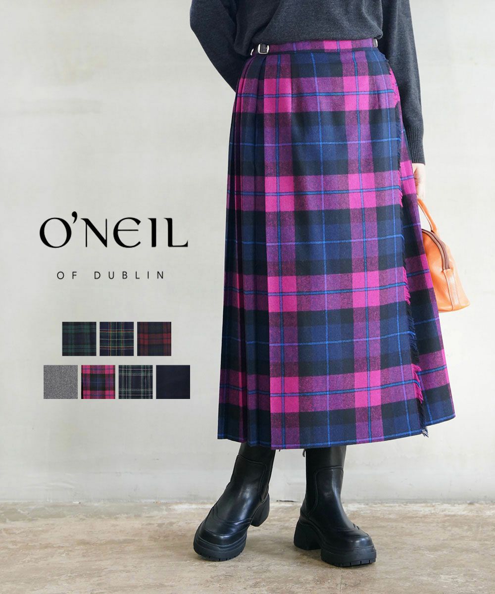 O’NEIL OF DUBLIN MALLEEK WAY ロング キルトスカート O'NEIL of DUBLIN(オニールオブダブリン)】CLASSIC PATCHWORK LONG
