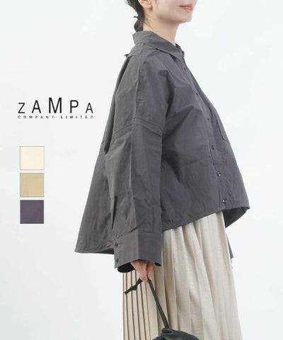 ZAMPA(ザンパ) 綿ナイロンタイプライタードロストシャツ