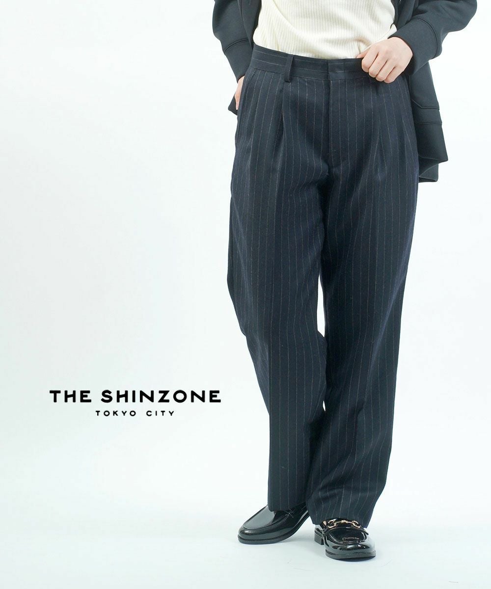 THE SHINZONE(ザ シンゾーン)チョークストライプパンツ CHALK STRIPE
