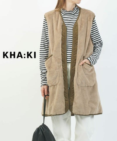 kha:ki(カーキ) ECO FUR LINNER VEST
