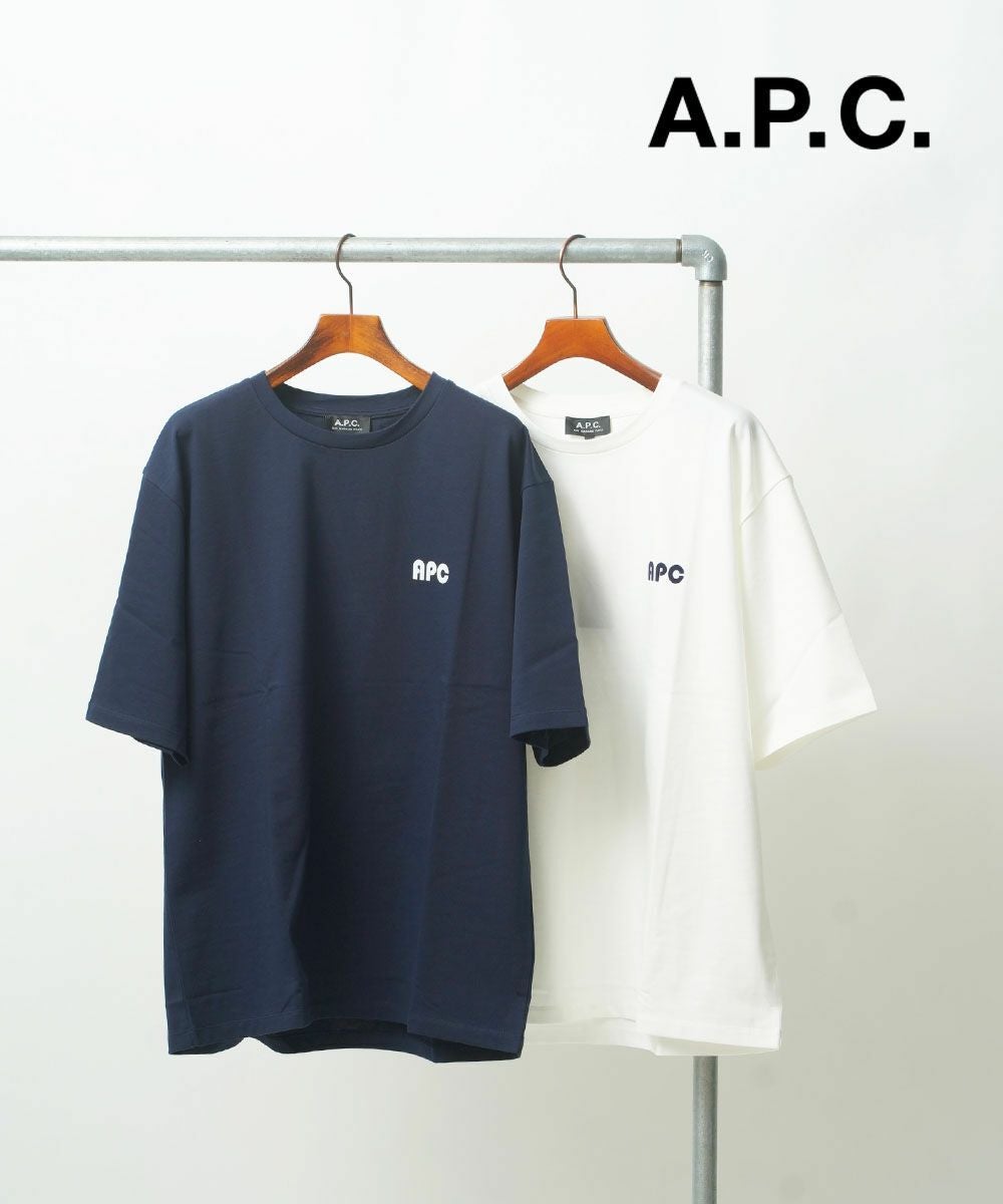 A.P.C.(アー・ペー・セー) 406 ロゴパッチ付Tシャツ | BLEU COMME BLEU