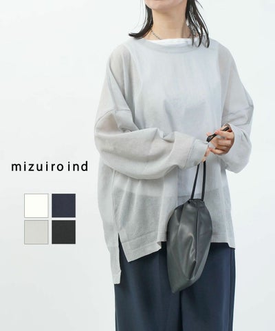 mizuiro ind(ミズイロインド) ワッシャーボイルワイドプルオーバー