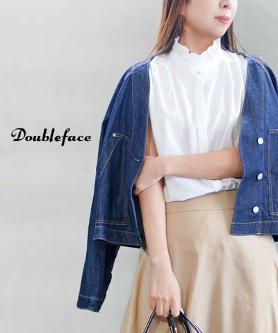 Doubleface tokyo(ダブルフェーストーキョー) フレンチスリーブブラウス