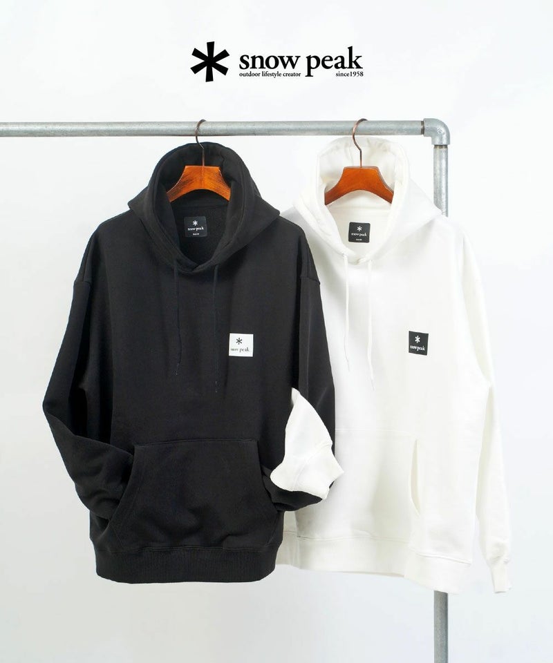 Snow Peak(スノーピーク) New Standard Square Logo Hoodie オフホワイト(OWH)