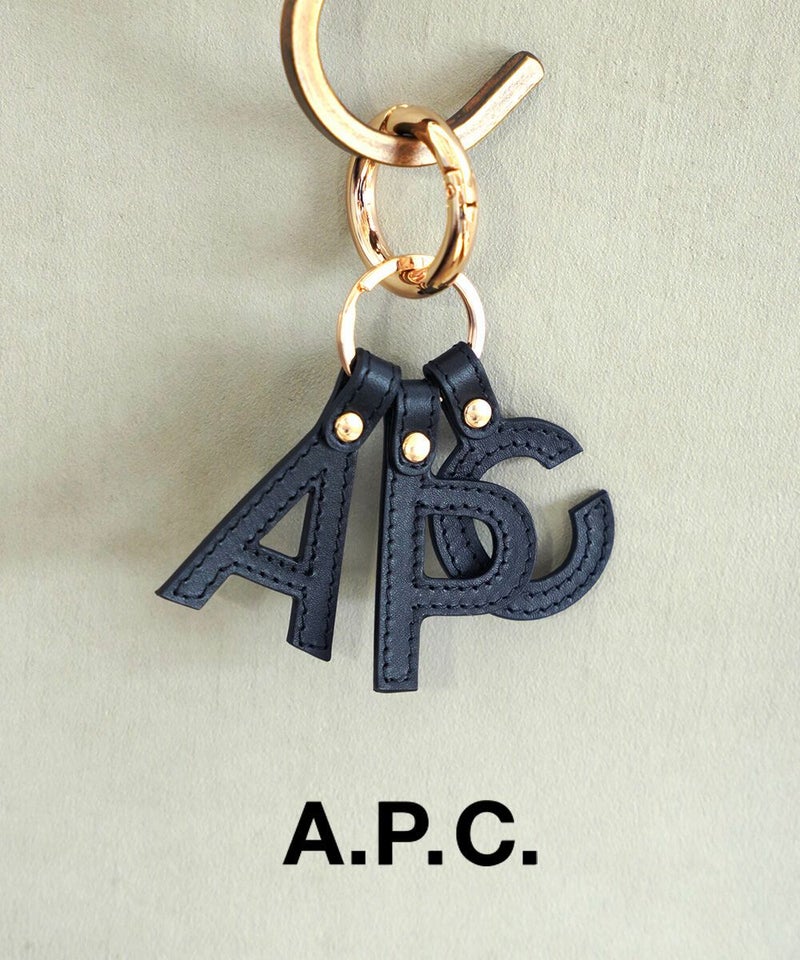 A.P.C.(アー・ペー・セー) PORTE-CLEFS LETTRES APC ブラック(99)