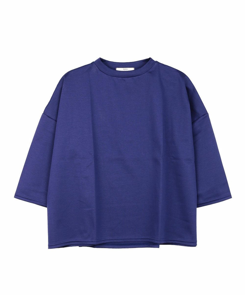 その他 Naru naru(ナル)60スーピマコットンポンチ ワイド七分袖Tシャツ | BLEU