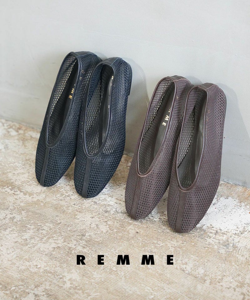 REMME(レメ) メッシュパンプス BROWN MESH(BRN)