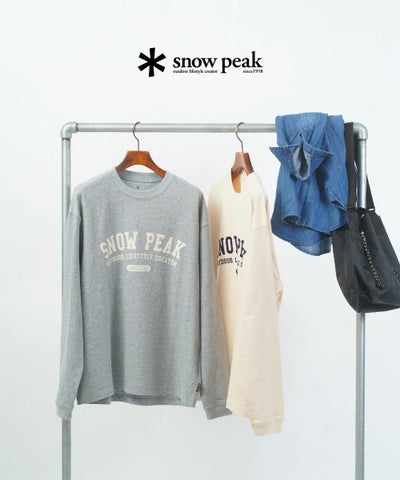Snow Peak(スノーピーク) Varsity Logo L/S T-Shirt