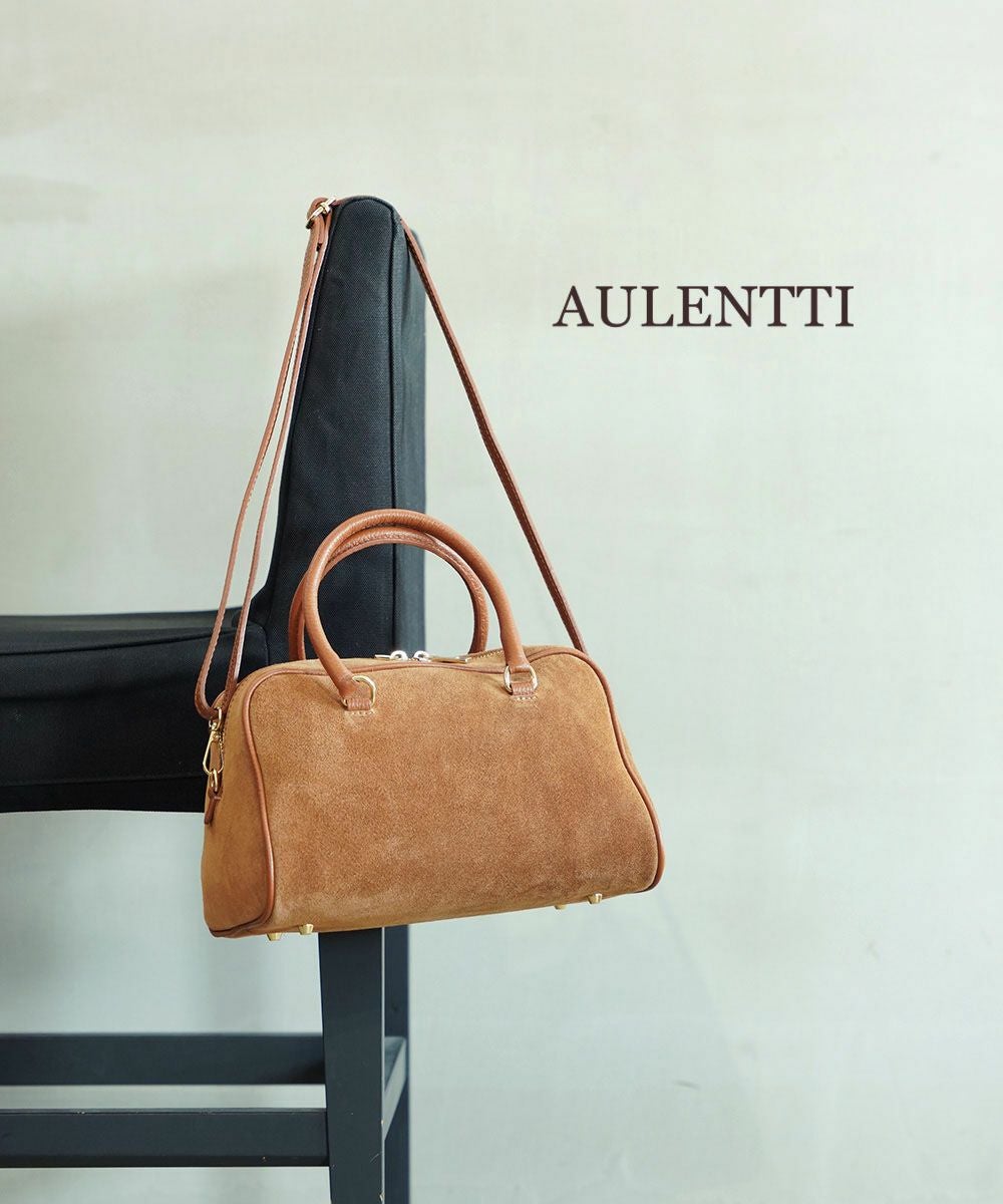 AULENTTI(オウレンティ)スウェードレザー ミニボストンバッグ | BLEU