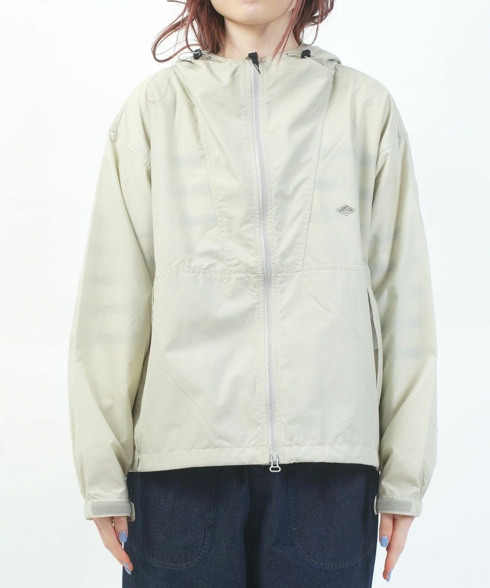 【PUKU】ナイロンフードジャケット グレージュ Ｓ DANTON(ダントン)フードショートジャケット | BLEU COMME BLEU(ブルー