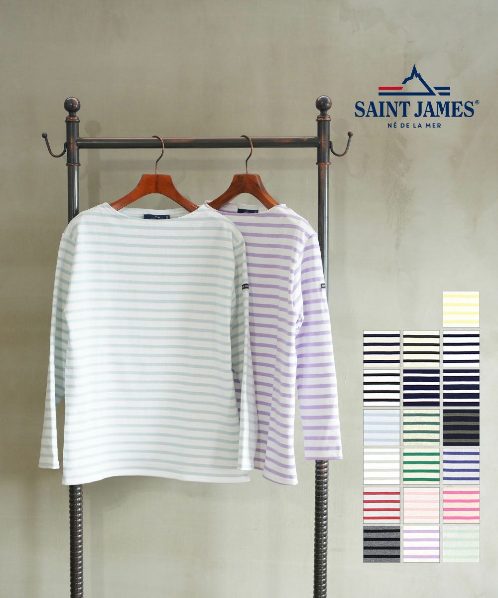 【新品未使用】Saint James OUESSANT ボーダー 0 SAINT JAMES（セントジェームス） tシャツ 別注 ウエッソン ルーズ